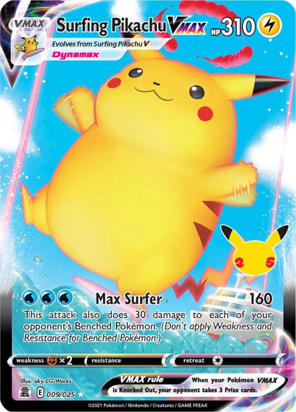 Surfing Pikachu VMAX #9