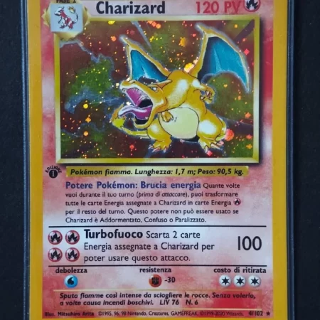 Charizard Holo 1ed 4/102 - Set Base - Ita