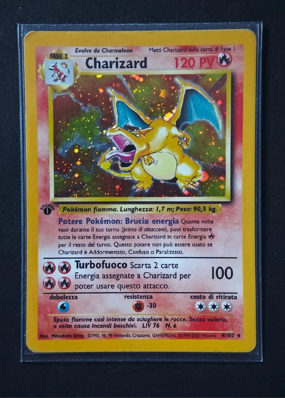 Charizard Holo 1ed 4/102 - Set Base - Ita