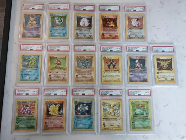 Set Shadowless Completo Holo - Base Set Shadowless - PSA 6/7/8 Eng