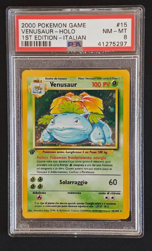 Venusar Holo 1ed 15/102 - Set Base - PSA8 Ita